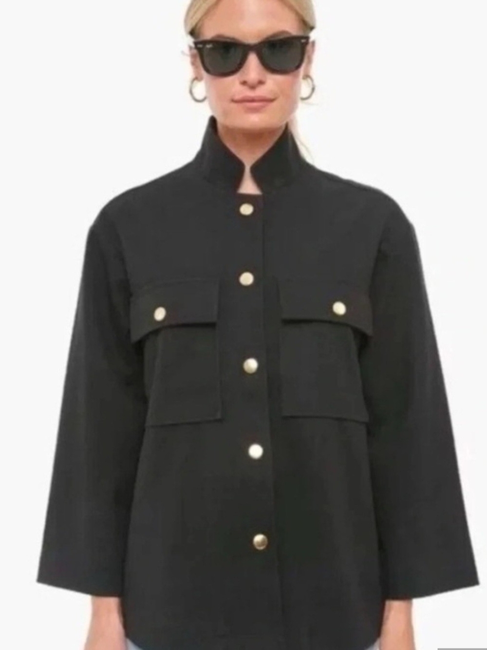 Tuckernuck Black Marant Jacket with Gold Buttons - Picture 2 of 7